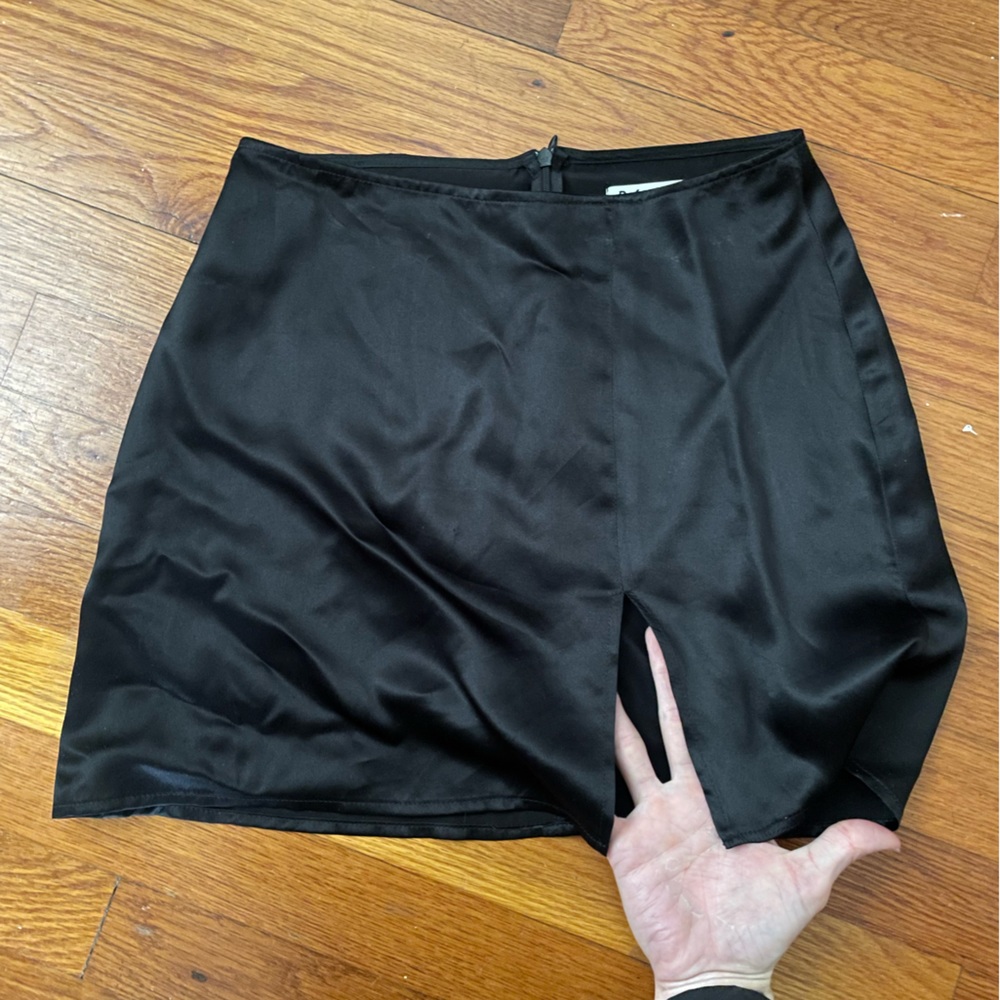 Reformation silk slit skirt size 2